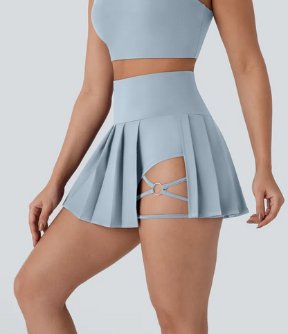 Pleated Mini Skirt