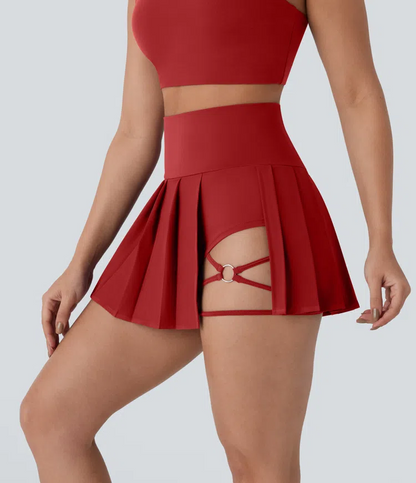 Pleated Mini Skirt