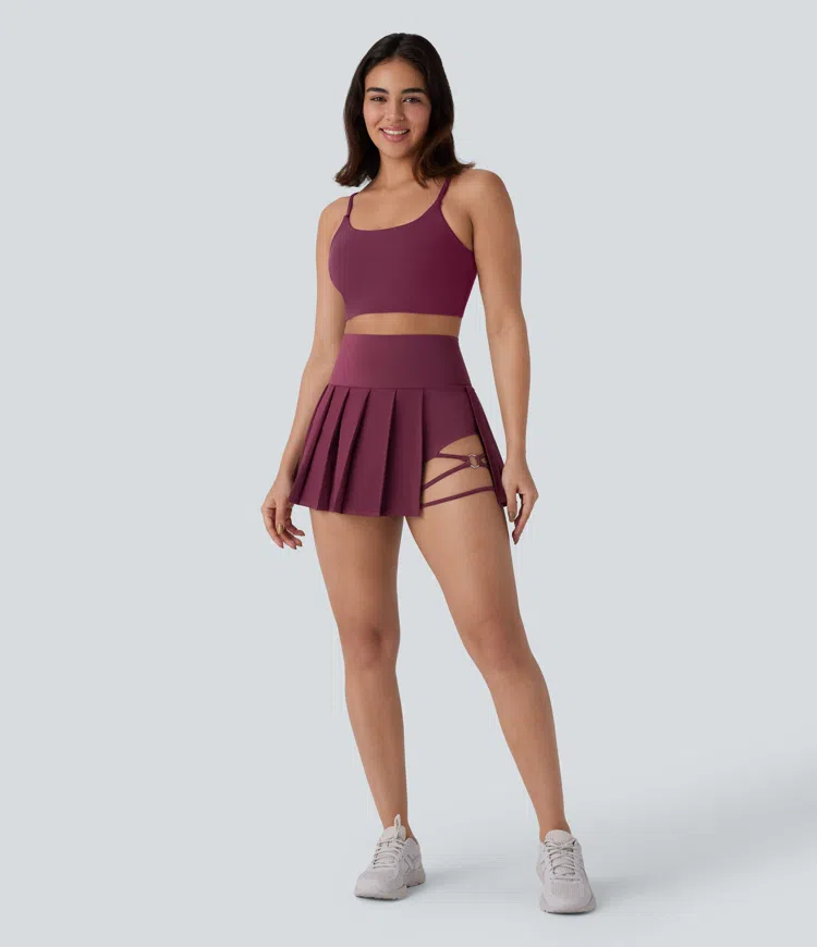 Pleated Mini Skirt