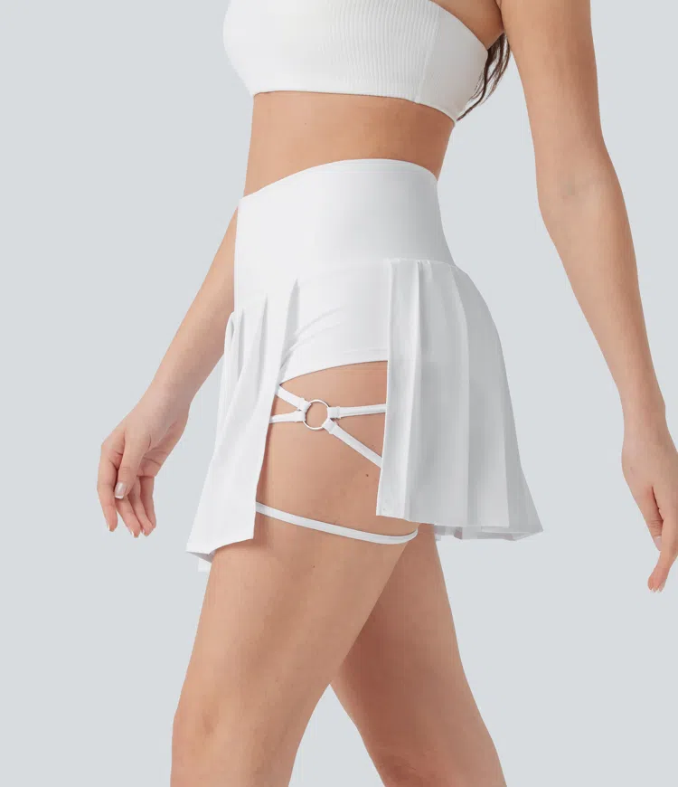 Pleated Mini Skirt