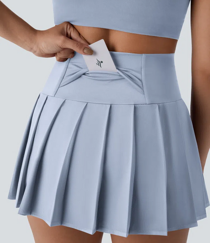 Pleated Mini Skirt