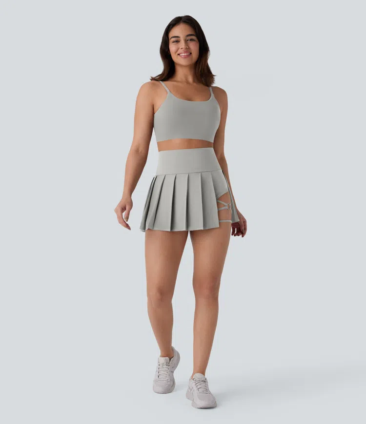 Pleated Mini Skirt