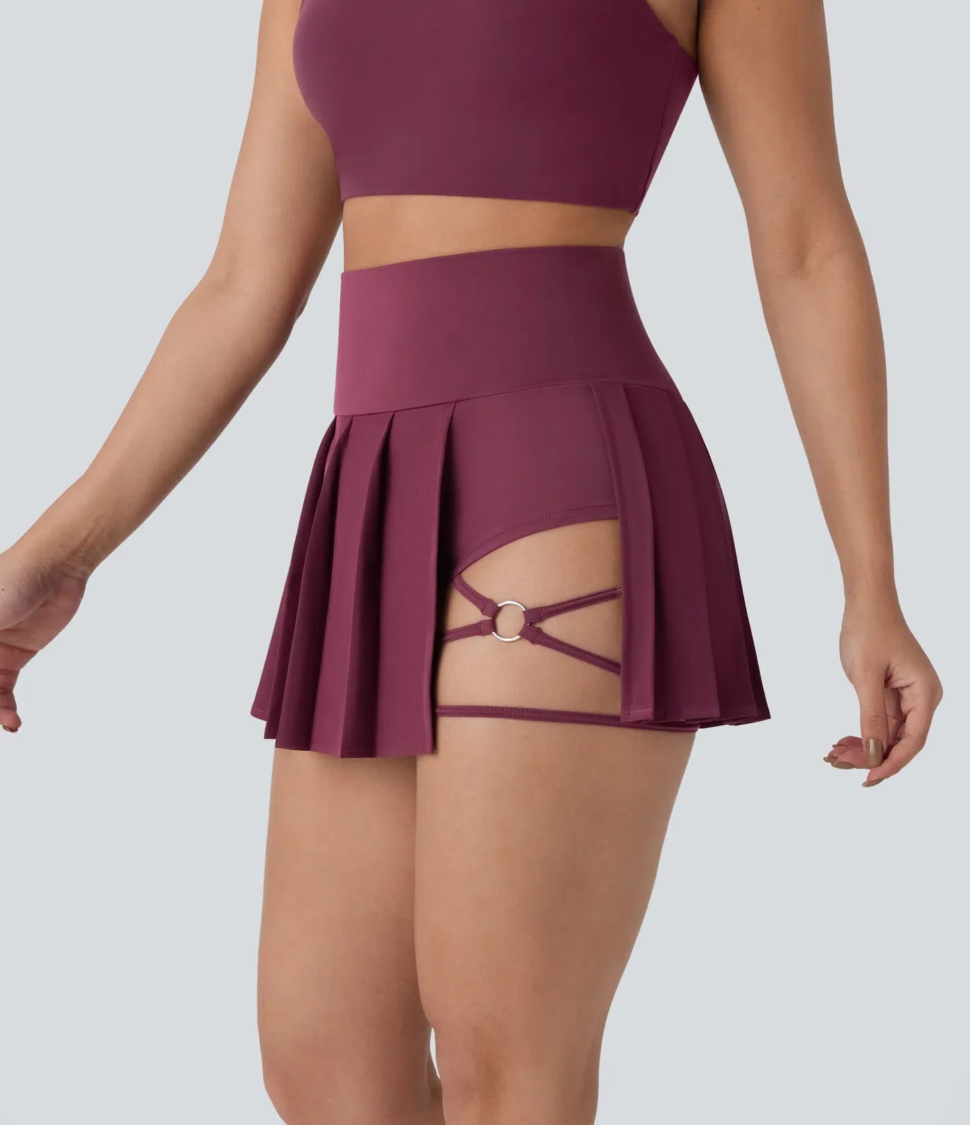 Pleated Mini Skirt