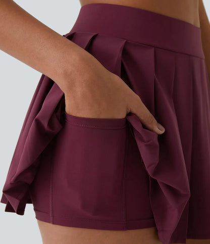 Pleated Mini Skirt